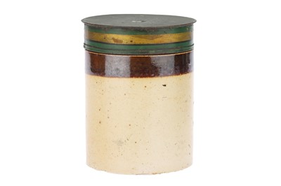 Lot 63 - A Salt Glazed Stoneware Arrowroot Jar
