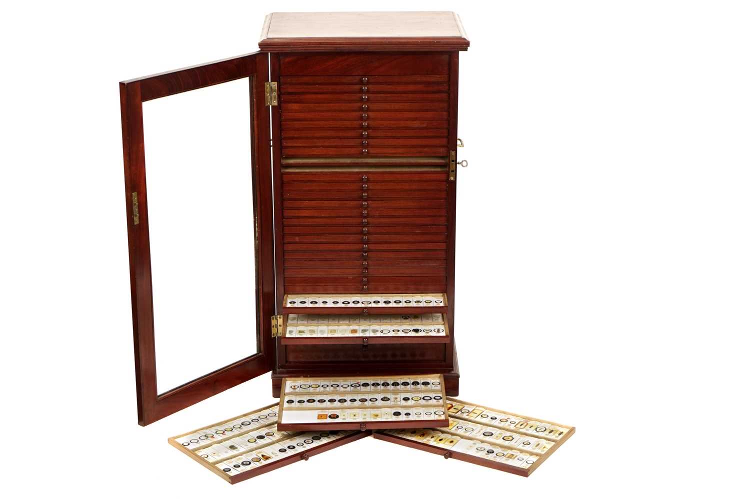 Lot 1 - An Exceptionally Large Cabinet of Microscope Slides