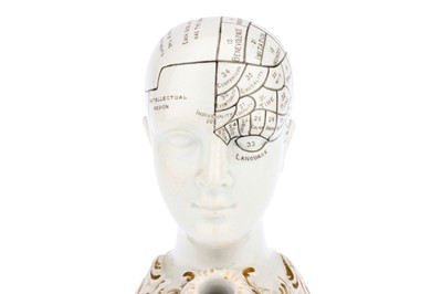 Lot 181 - A Bridges Phrenology Head Inkwell