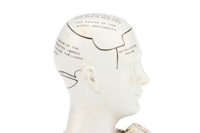 Lot 181 - A Bridges Phrenology Head Inkwell