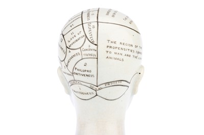 Lot 181 - A Bridges Phrenology Head Inkwell