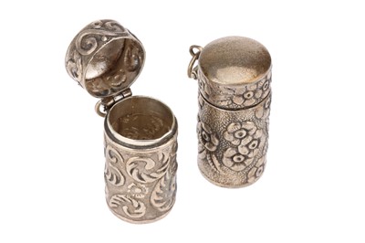 Lot 50 - A Cachou Pill Case by Thomas Jackson, with Two Silver Pill Cases etc.