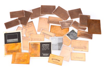 Lot 718 - Apothecary/Pharmacy Interest, Printing Plates