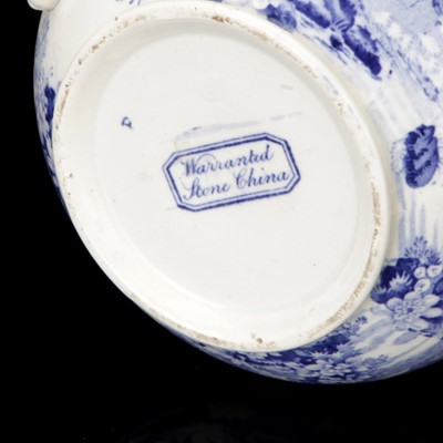 Lot 79 - A Blue & White Transfer Printed Spitoon