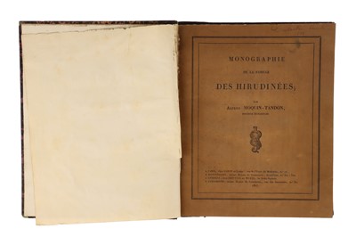 Lot 375 - Medicine Zoology - Monographie de la famille des Hirudinées (leeches)