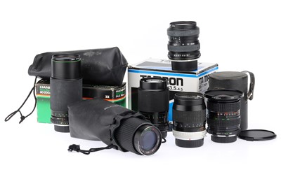 Lot 495 - A Selection of Six Minolta & Pentax Zoom Lenses