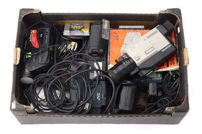 Lot 439 - A Large Selection of Video Cameras & Accessories