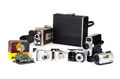 Lot 465 - A Mixed Selection of Cameras & Accessories