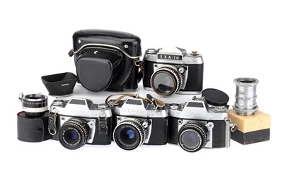 Lot 206 - Four Ihagee Exa 35mm SLR Cameras