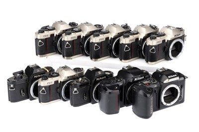 Lot 131 - A Selection of Nikon 35mm SLR Cameras