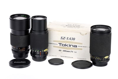 Lot 513 - Three Telephoto Camera Lenses for Pentax Cameras