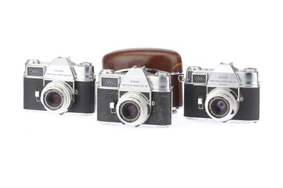 Lot 236 - Three Kodak Retina Reflex 35mm SLR Cameras