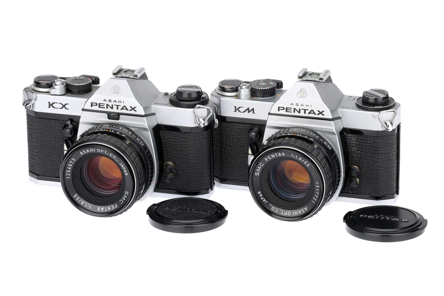 Lot 313 Two Asahi Pentax SLR Cameras,