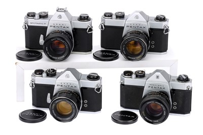 Lot 298 - Four Asahi Pentax SLR Cameras