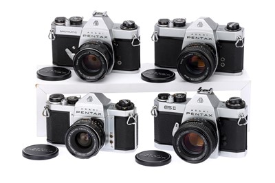 Lot 299 - Four Asahi Pentax SLR Cameras