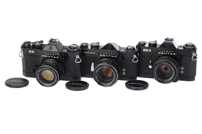 Lot 300 - Three Asahi Pentax SLR Cameras