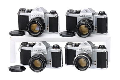 Lot 302 - Four Asahi Pentax SLR Cameras