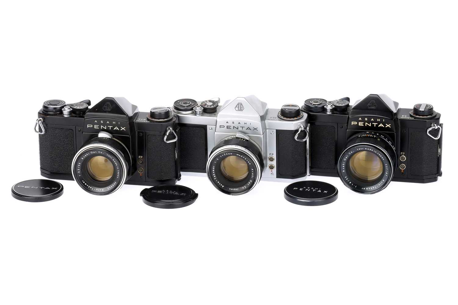 Lot 303 - Three Asahi Pentax SLR Cameras