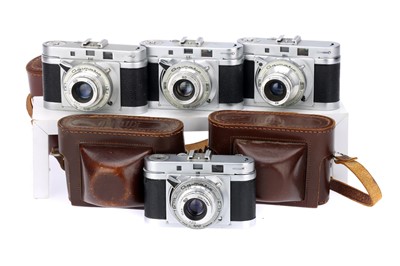 Lot 208 - Four AGI Agimatic 35mm Rangefinder Cameras