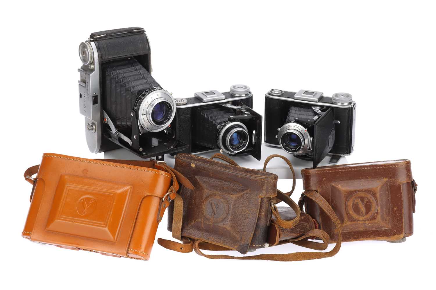 Lot 472 - Three Voigtlander Folding Cameras