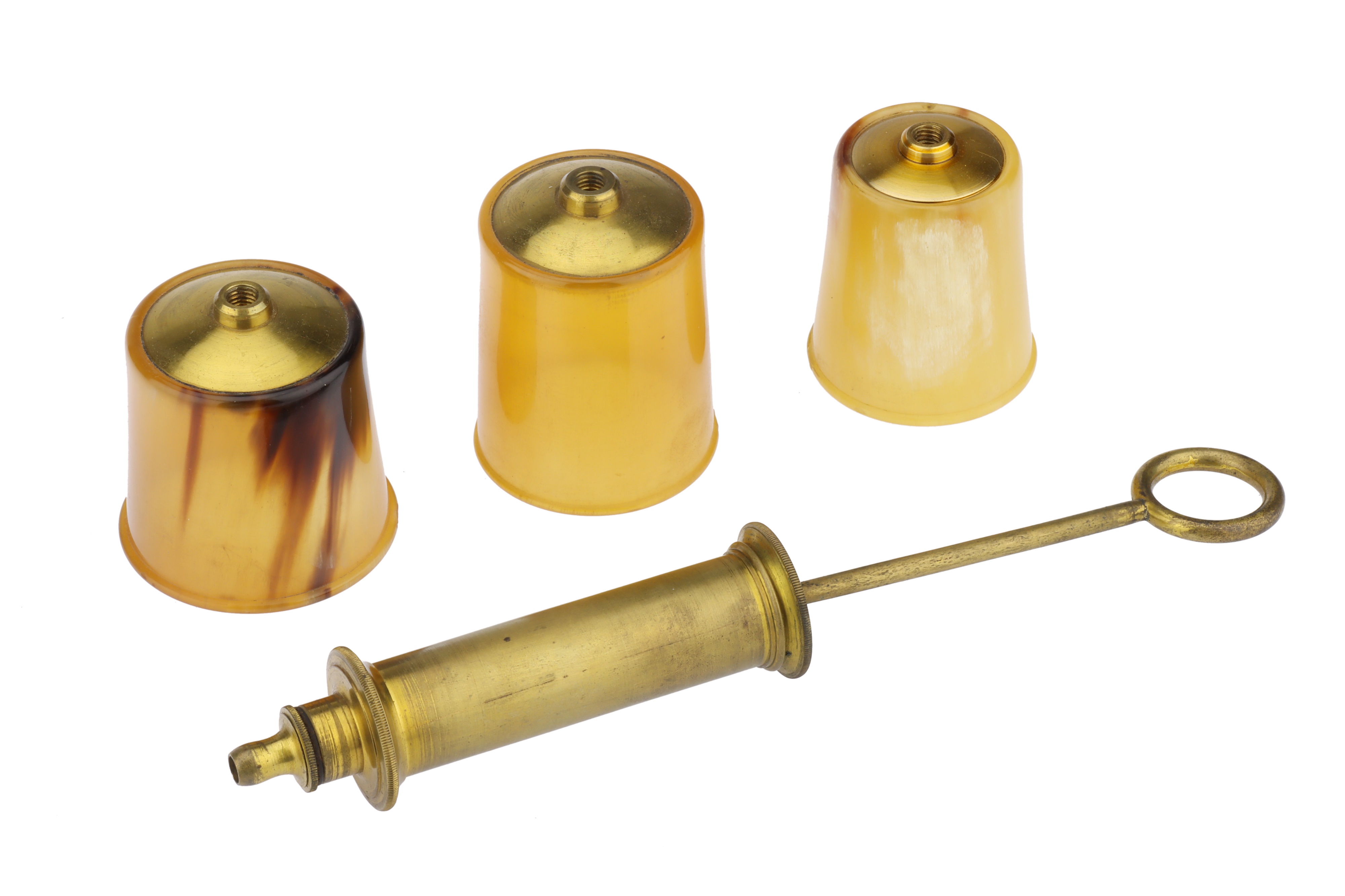 Lot 74 - An Unusual Horn Cupping Set,