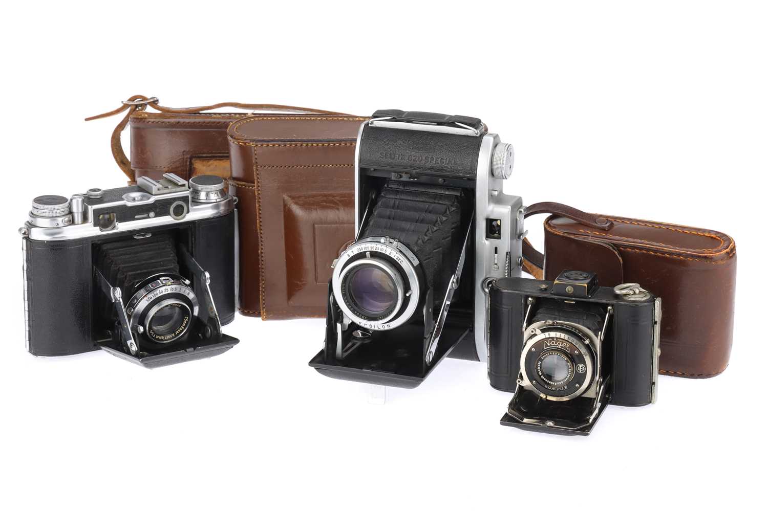 Lot 374 - Three Roll Film Folding Cameras