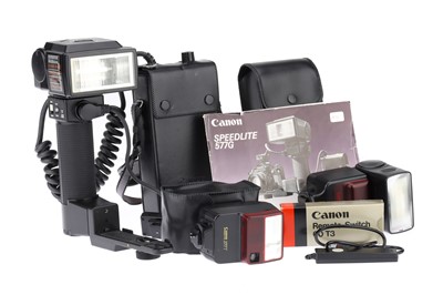 Lot 250 - A Selection of Canon Speedlights & Accessories