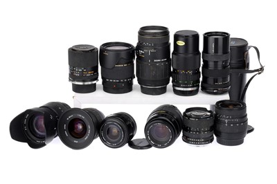 Lot 217 - A Selection of Various Camera Lenses