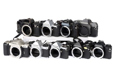 Lot 194 - A Selection of Pentax 35mm SLR Cameras for Parts/Repair