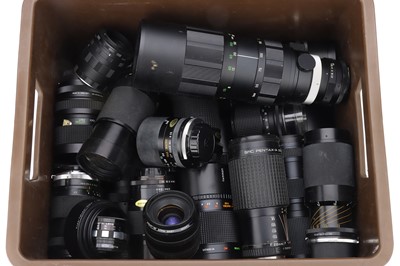 Lot 197 - A Selection of Lenses for 35mm Cameras