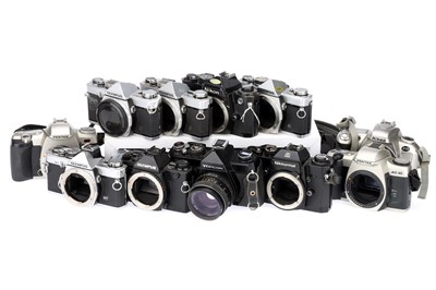 Lot 198 - A Selection of Various SLR Cameras for Parts