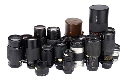 Lot 203 - A Selection of Various 35mm SLR Camera Lenses