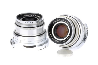Lot 512 - Two Voigtlander Dynaron f/4 100mm Lenses