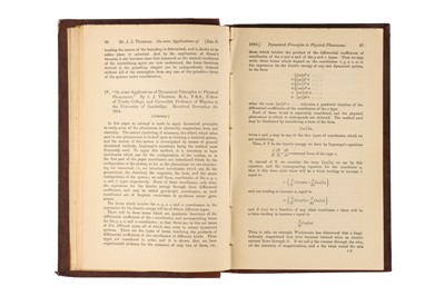 Lot 80 - Thomson, J. J. over 25 Period Journals Containing Many of His Most Important Works
