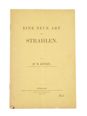Lot 318 - Rontgen, Wilhelm, Eine neue Art von Strahlen [About a new kind of rays]