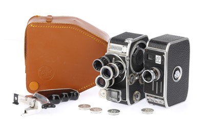 Lot 414 - Two Paillard Bolex 8mm Cine Cameras