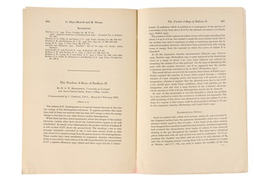 Lot 341 - Collection of Papers In Journals By Nobel Prize Winners