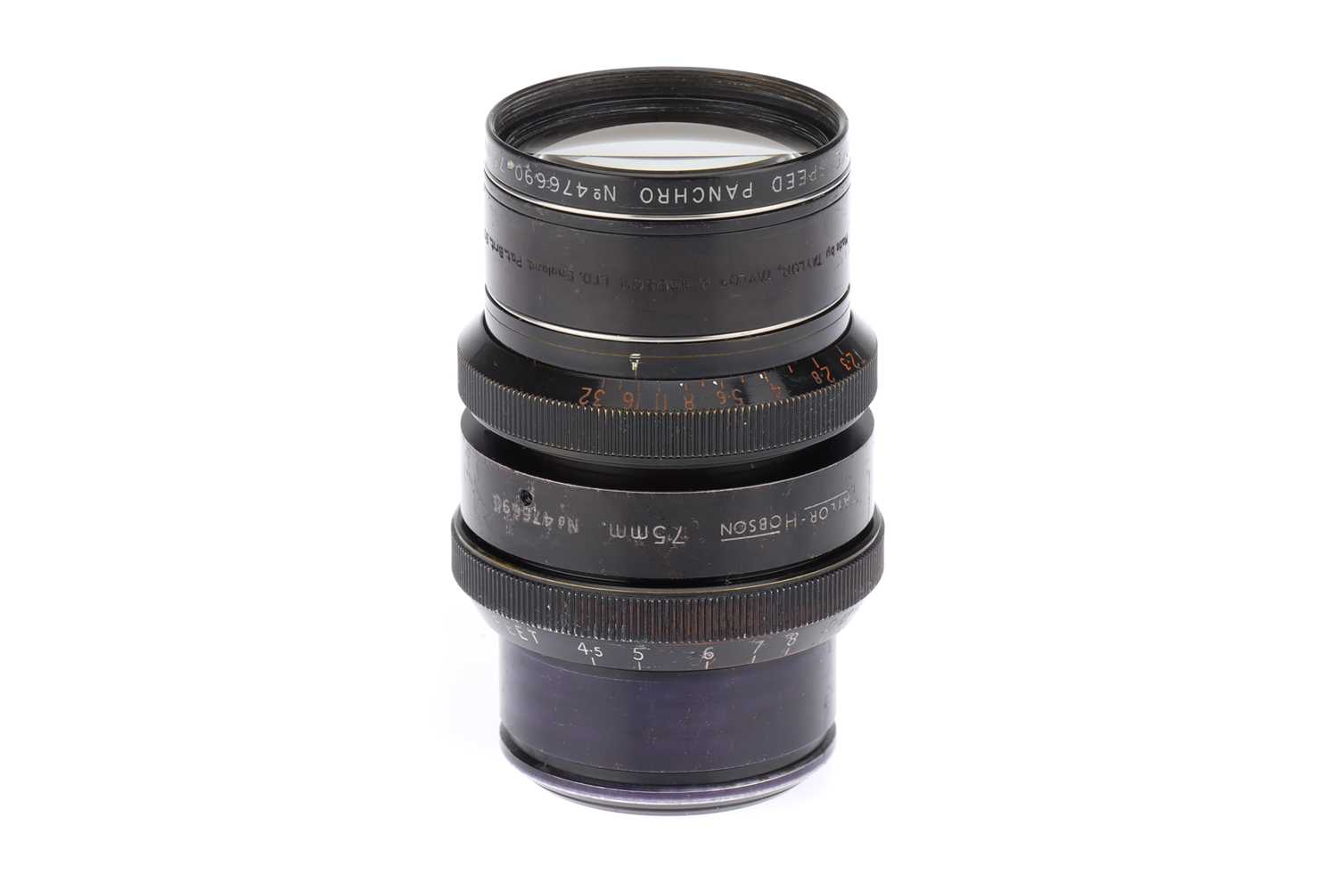 Lot 259 - A Cooke Speed Panchro f/2 75mm Lens