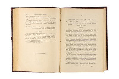 Lot 327 - Ernst Rutherford, Period Journals, Inc. Splitting of the Atom
