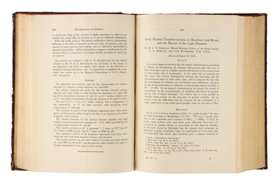 Lot 327 - Ernst Rutherford, Period Journals, Inc. Splitting of the Atom
