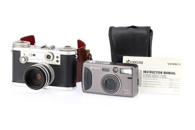 Lot 161 - A Yashica T Zoom Compact and a Corfield Periflex 3 35mm Cameras