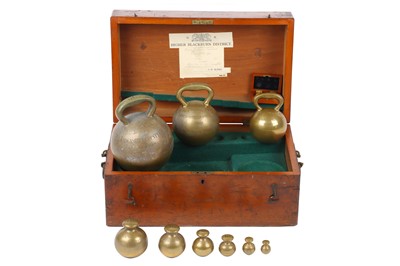 Lot 227 - Lancashire County Council Standard Spherical Avoirdupois Weights