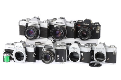 Lot 446 - A Selection of 35mm SLR Cameras