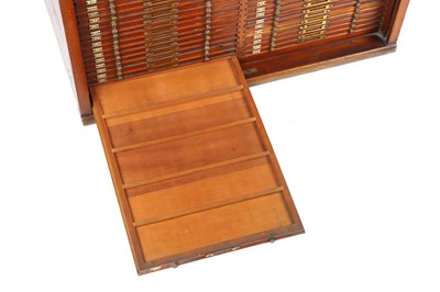 Lot 241 - A Large Microscope Slide Cabinet