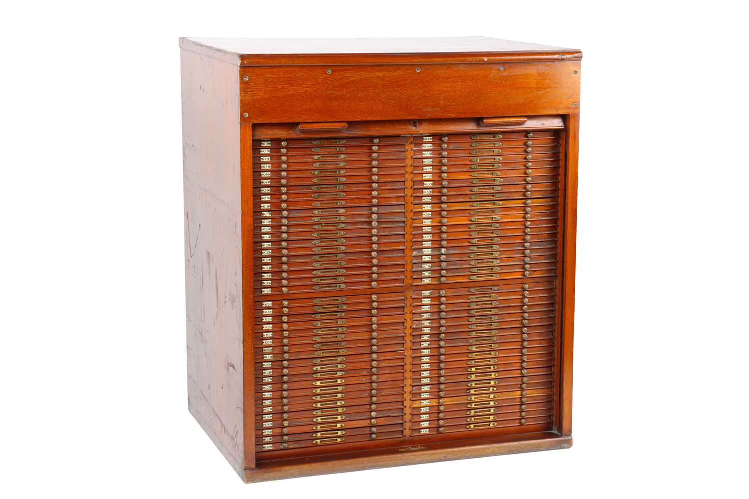 Lot 241 - A Large Microscope Slide Cabinet