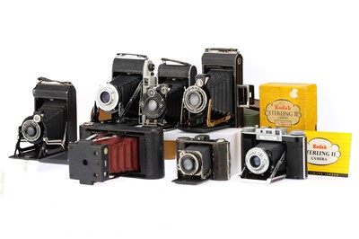 Lot 423 - A Selection of Folding Roll Film Cameras