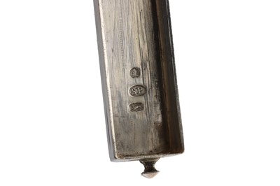 Lot 160 - Dental Antiques,A Silver Toothbrush Set
