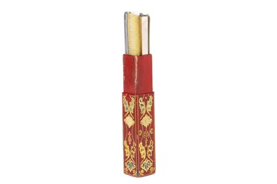 Lot 160 - Dental Antiques,A Silver Toothbrush Set