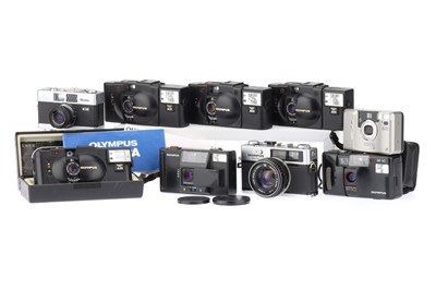Lot 175 - A Selection of Olympus and Rollei Compact 35mm Cameras
