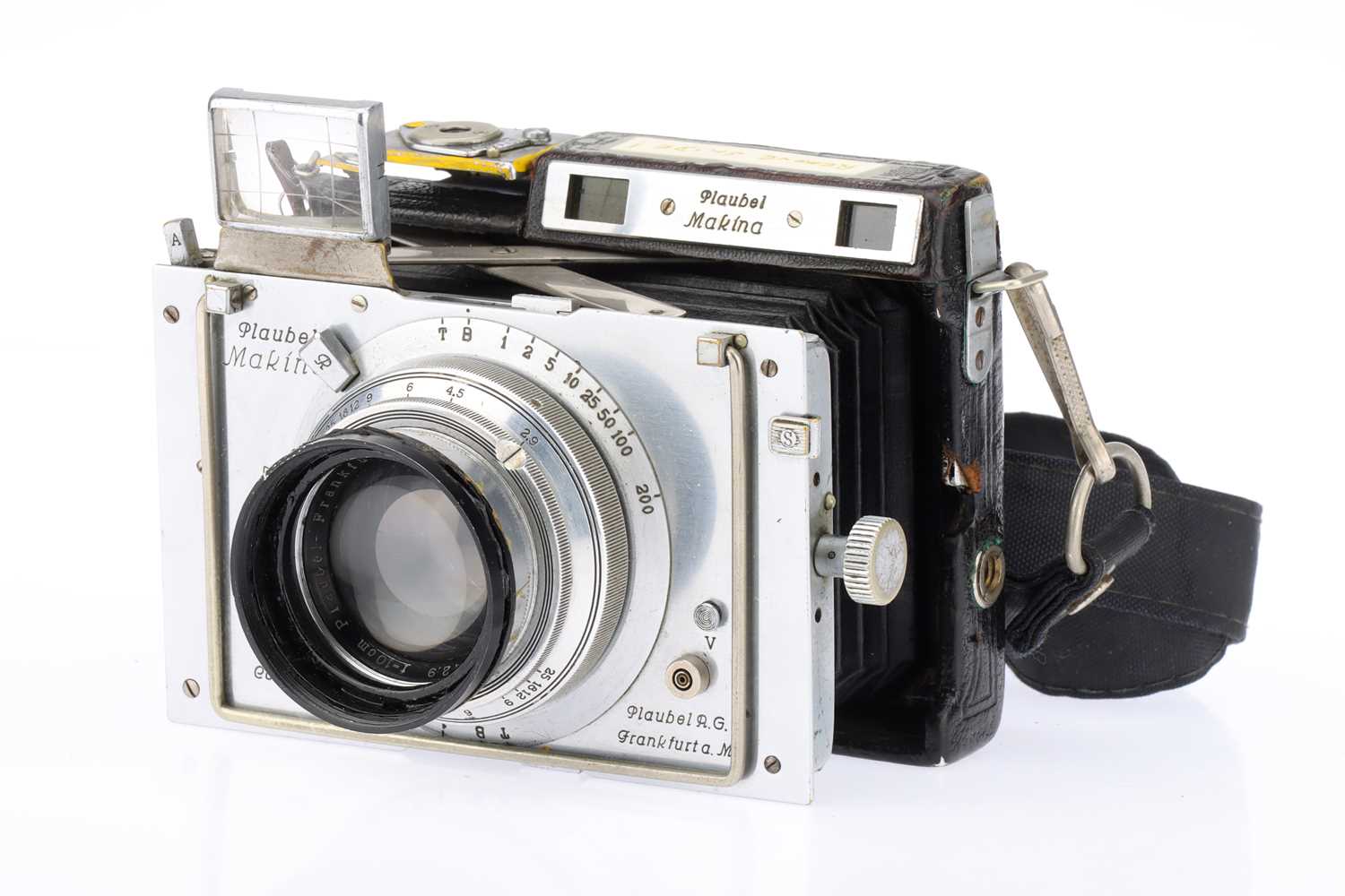 Ensemble Plaubel Makina II - Valise Avec Accessoires - Appareil Photo Ancien